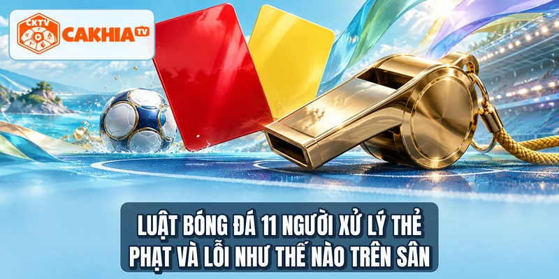 Luật bóng đá 11 người xử lý thẻ phạt và lỗi như thế nào trên sân