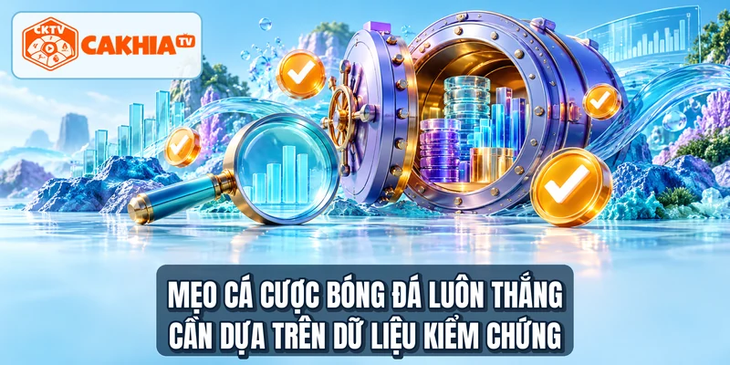 Mẹo cá cược bóng đá luôn thắng cần dựa trên dữ liệu kiểm chứng