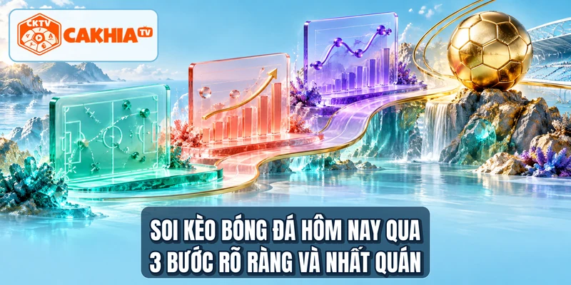 Soi kèo bóng đá hôm nay qua 3 bước rõ ràng và nhất quán