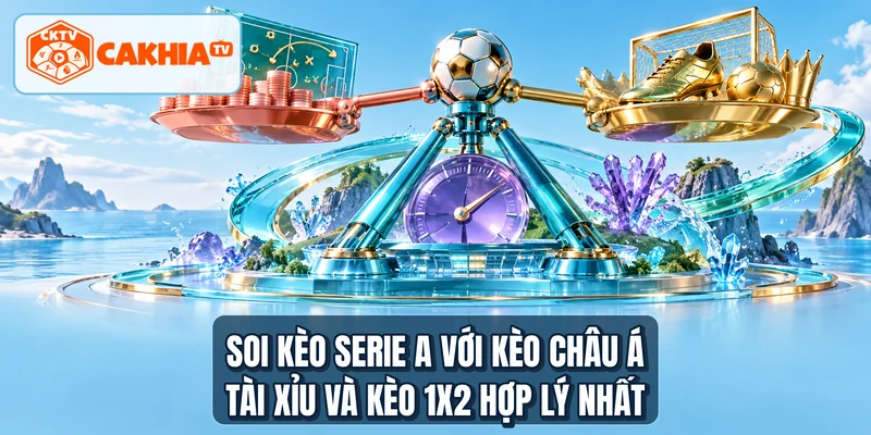 Soi kèo Serie A với kèo châu Á tài xỉu và kèo 1X2 hợp lý nhất